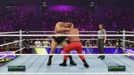 Andre the Giant vs Braun Strowman (Image via WWE 2K24/2K Games)